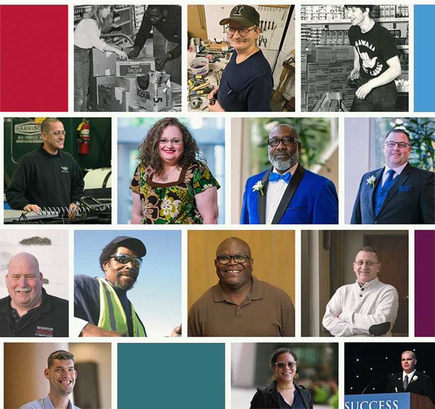 Collage of Success Story Individuals