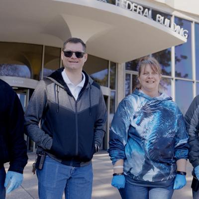 Group shot of four people from Columbia Ability Alliance